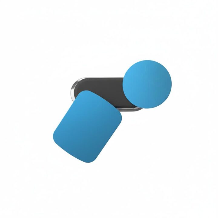 پایه نگه‌دارنده گوشی موبایل HTM مدل مگنتی | هولدر موبایل خودرو با چرخش ۳۶۰ درجه